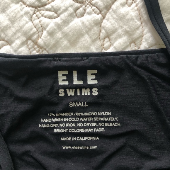 Ele Swims black bikini top - Picture 2 of 2